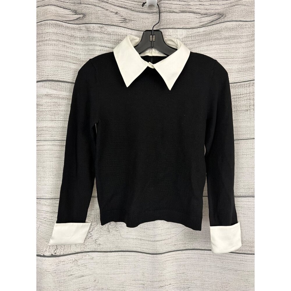 NWT Alice + Olivia Porla Collared Sweater Size S
